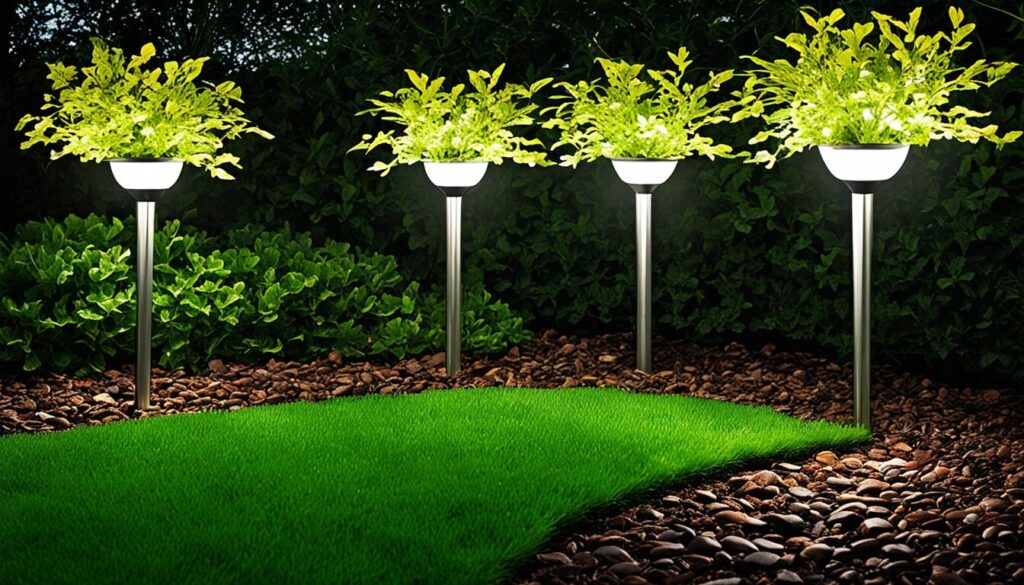 Apliques solares para jardín