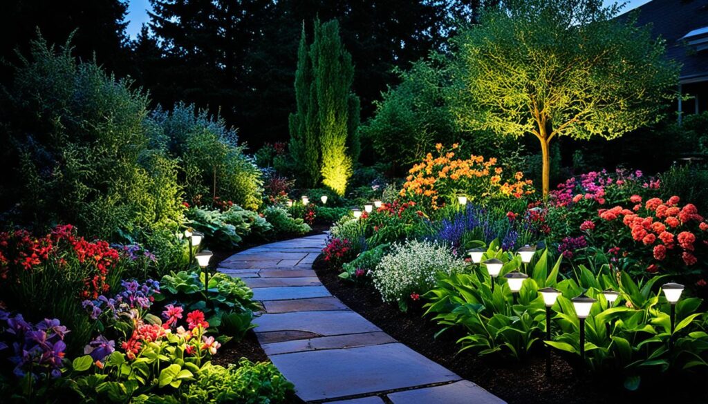 Luces solares para jardín
