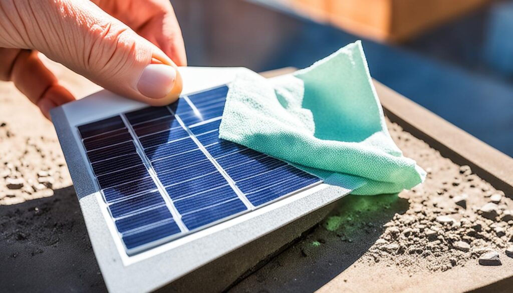 Mantenimiento de lámparas solares