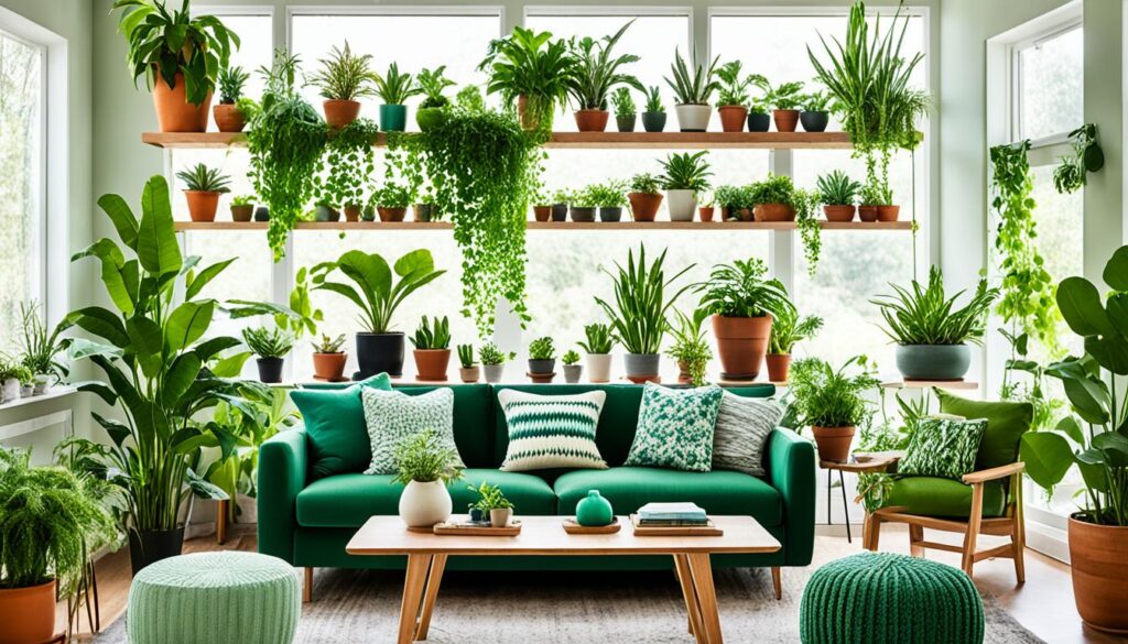 decoración con plantas