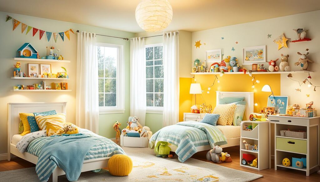 iluminación en habitación infantil