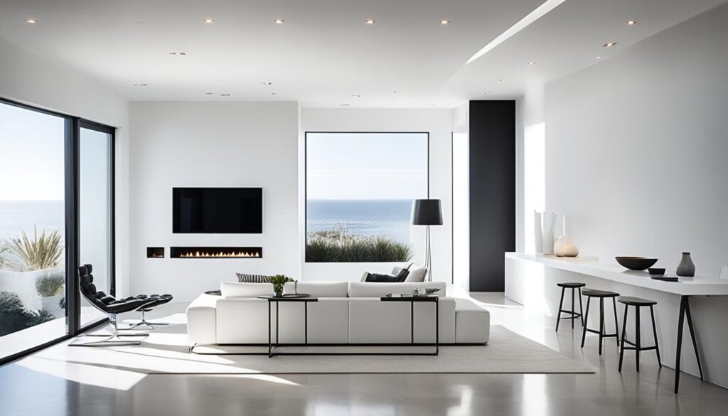 iluminación minimalista en casas