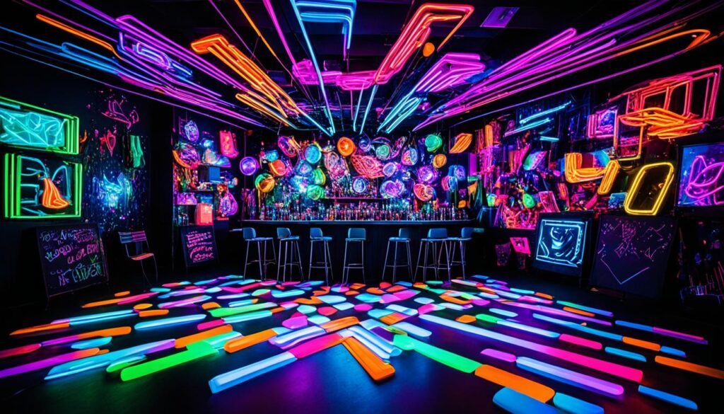 luces de neón para fiestas