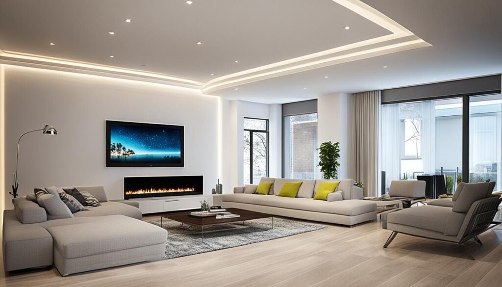 luces led cornisas salón