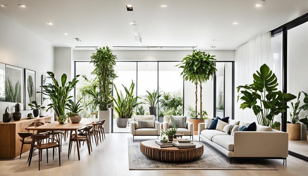 plantas grandes como divisores de ambientes