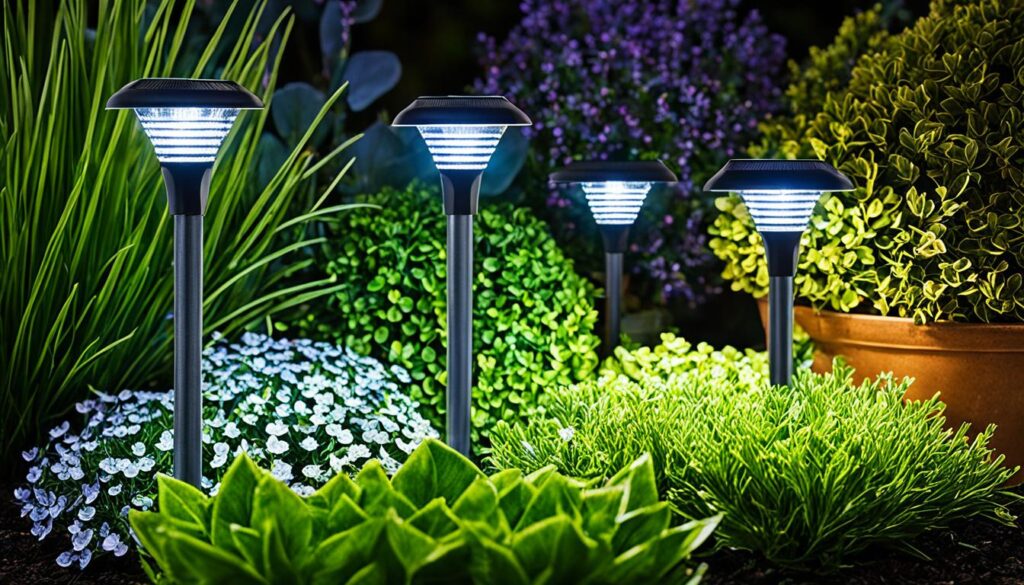 tipos luces solares exteriores