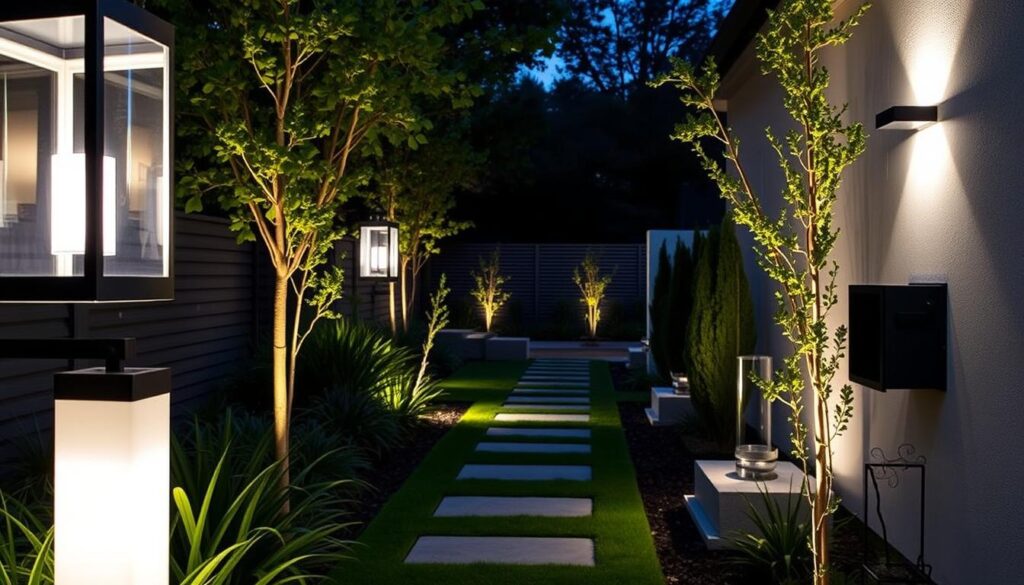 iluminación exterior moderna