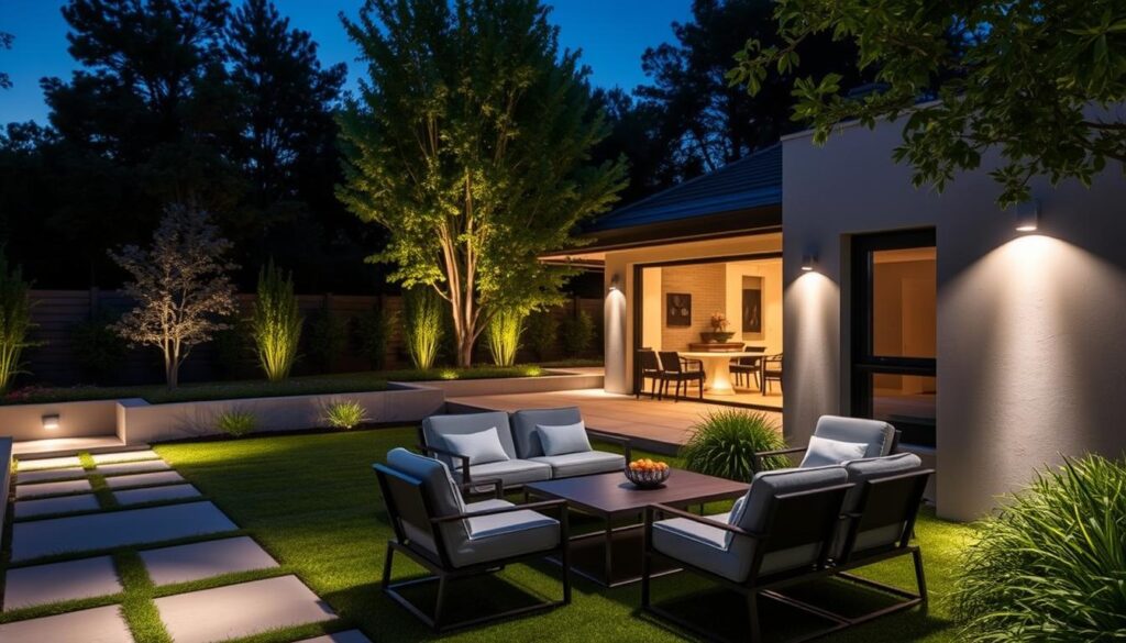 iluminación exterior moderna