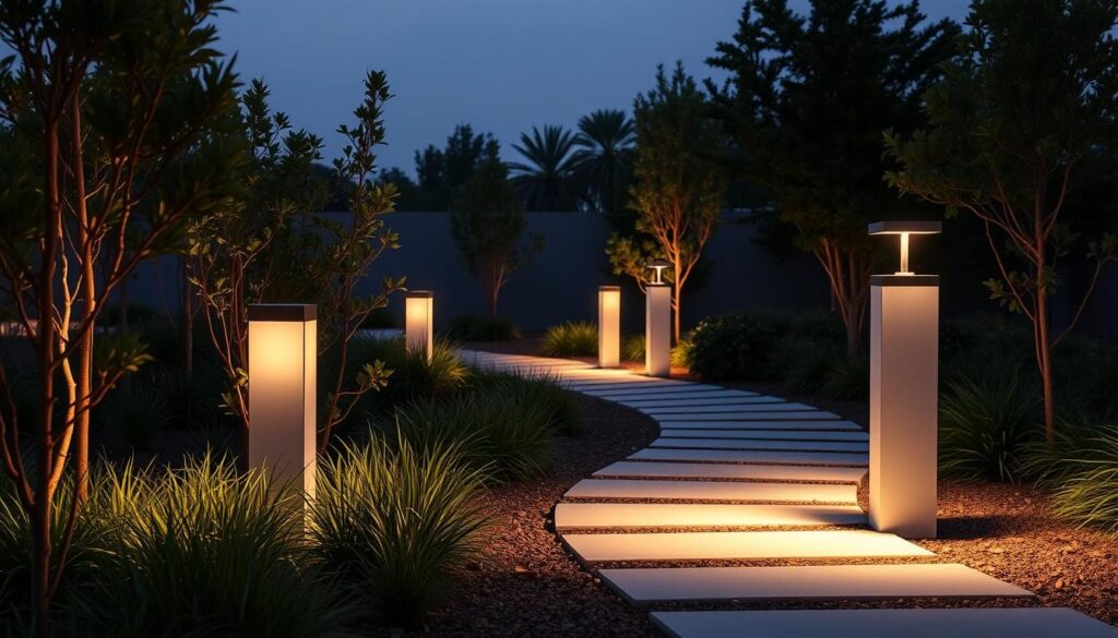 iluminación exterior sencilla