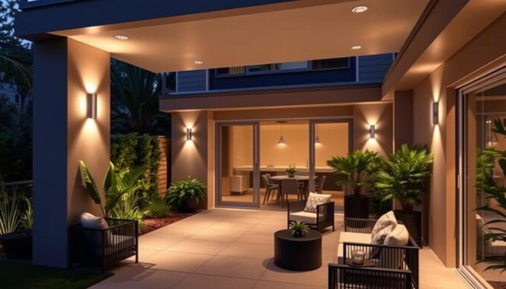 iluminación para exteriores elegante