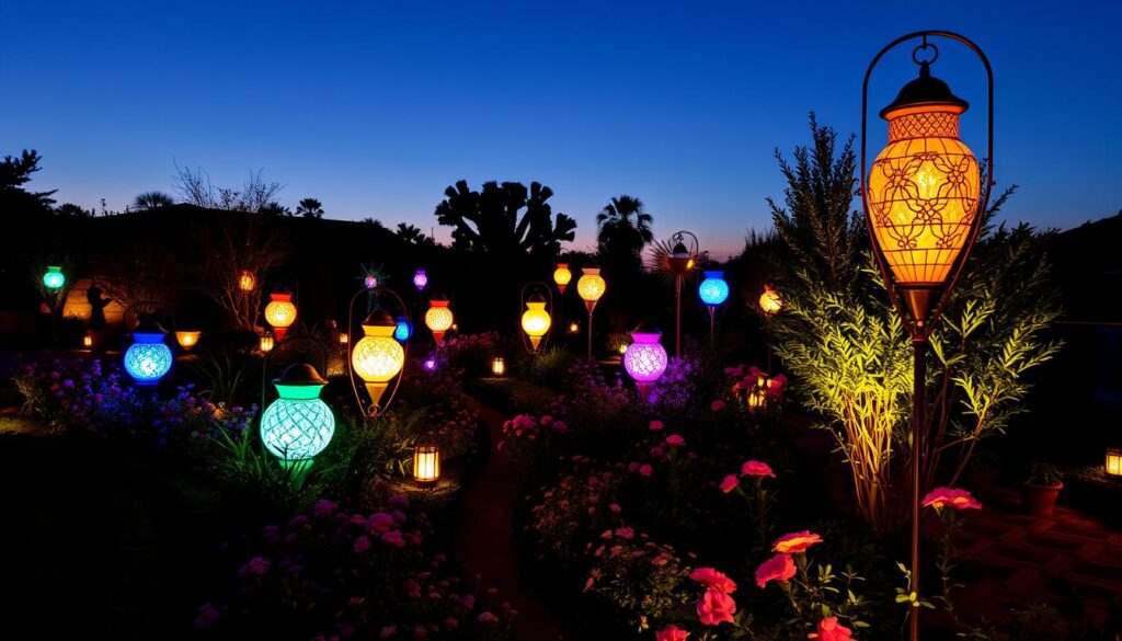 luces LED para jardín