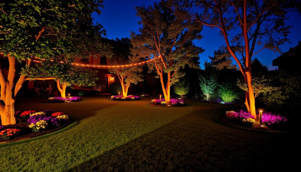 luces LED para jardín