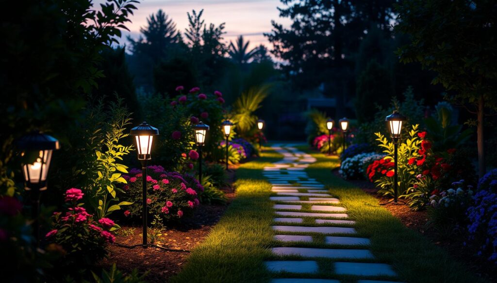 luces de camino solares