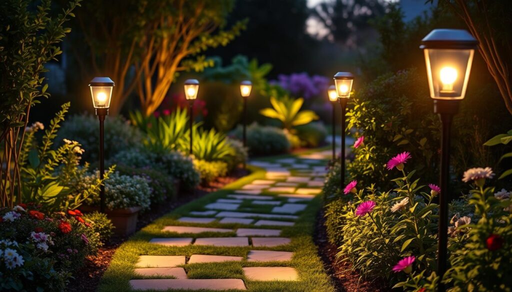 luces de camino solares