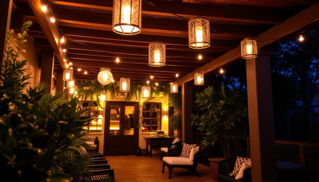 luces decorativas para patio