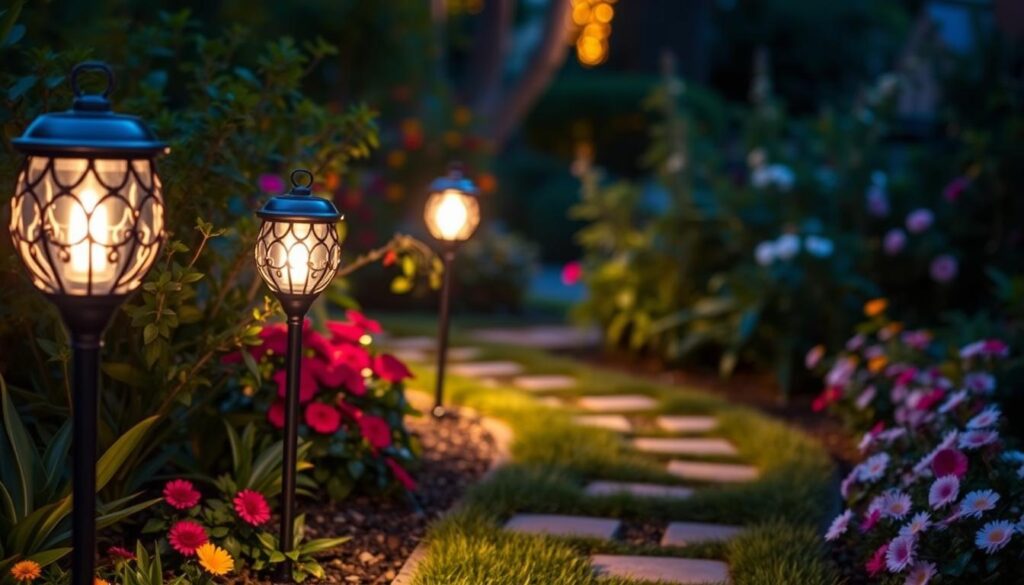 luminarias solares decorativas