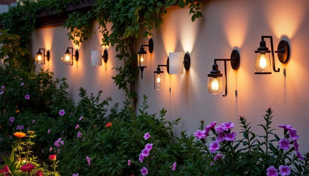 apliques de pared para jardín