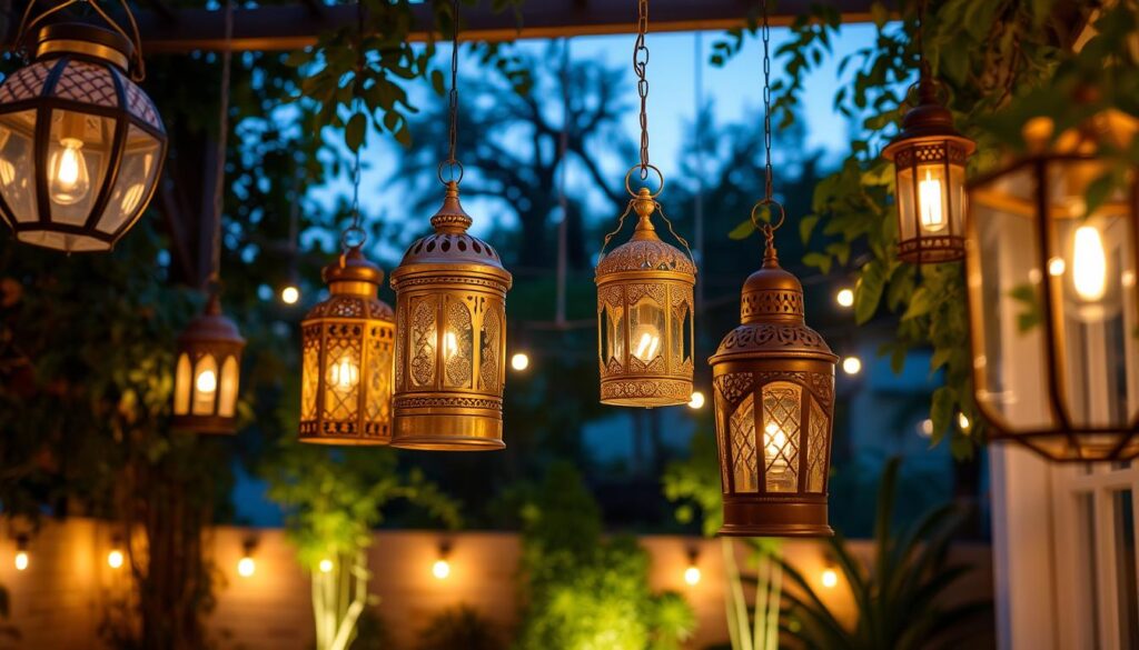 faroles decorativos para patios