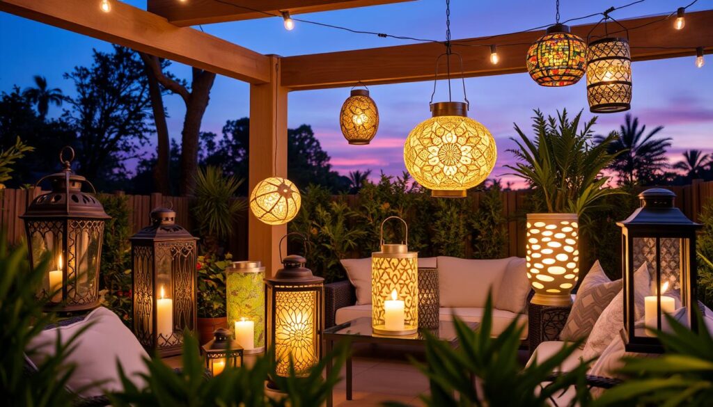 faroles decorativos para patios