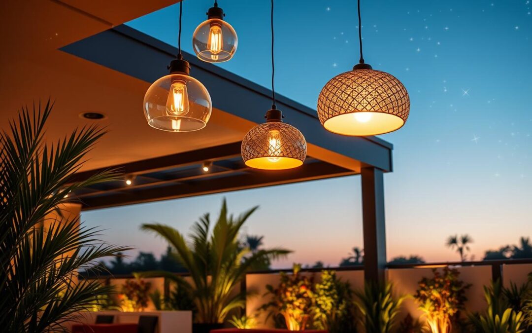 Focos de diseño para realzar tu terraza