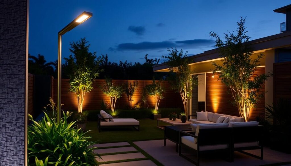 iluminación de jardín contemporánea