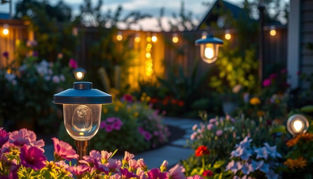 iluminación eficiente para exteriores