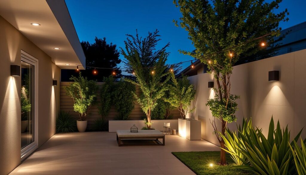 iluminación exterior contemporánea
