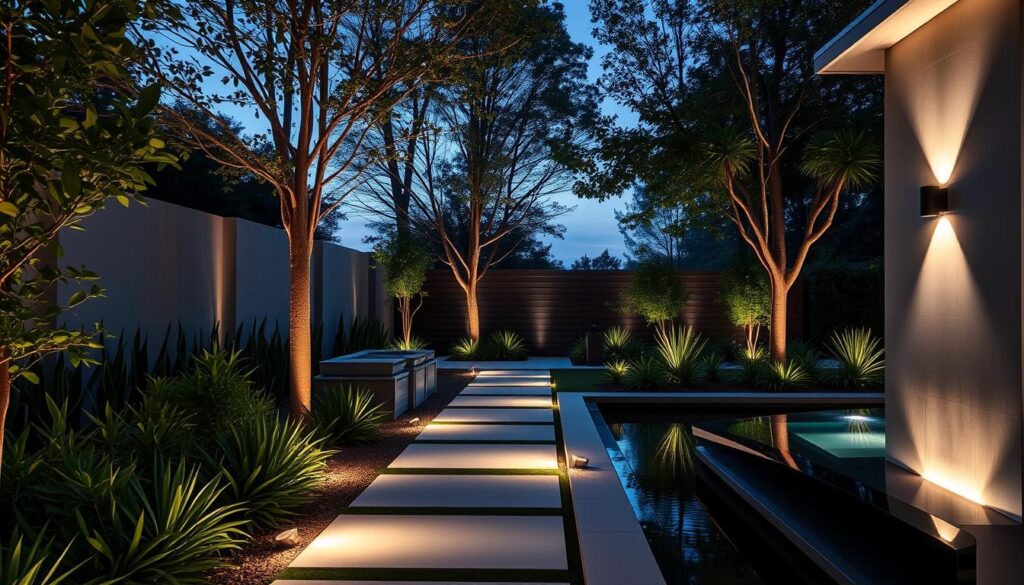 iluminación exterior contemporánea