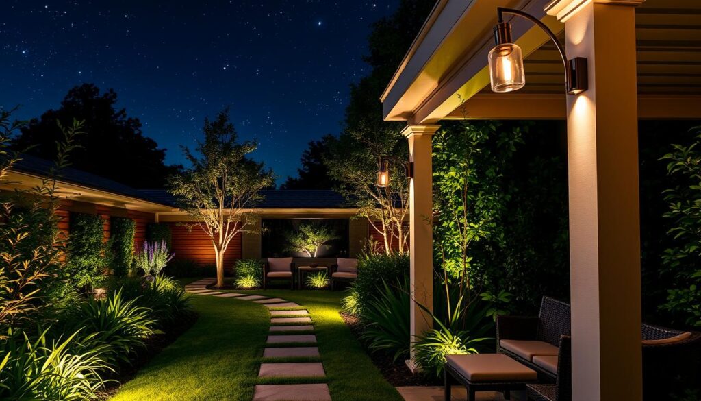 iluminación exterior elegante