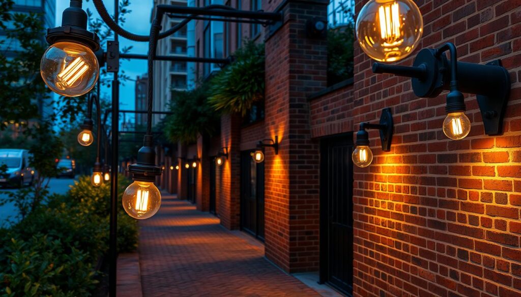 iluminación exterior industrial