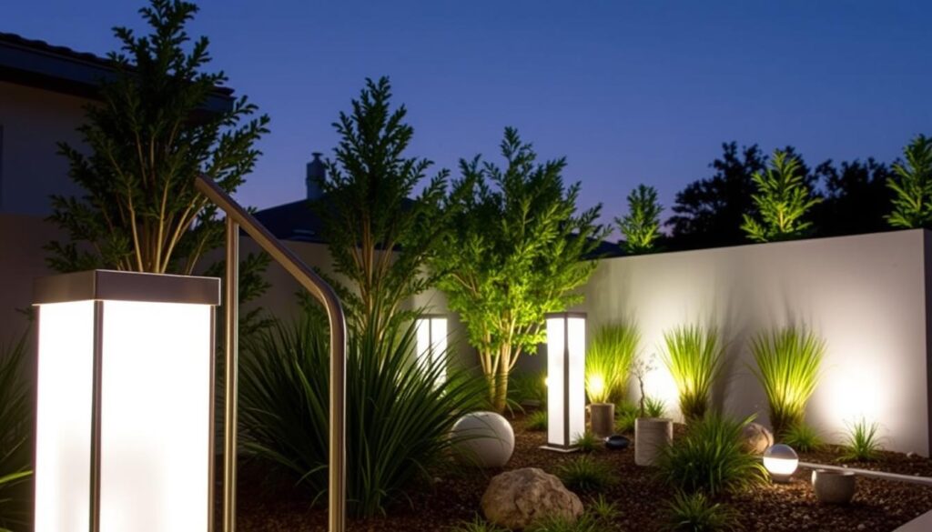 iluminación exterior moderna