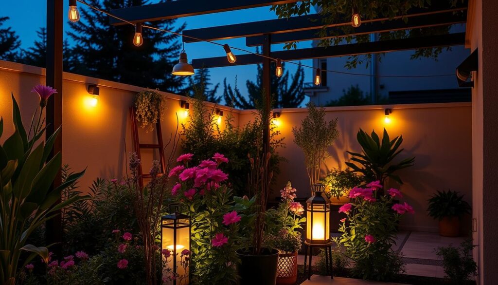 luces para jardín