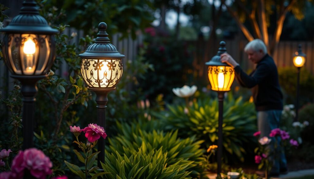 mantenimiento de luces para jardín